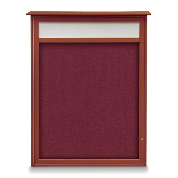Single Door Enclosed Indoor Letterboard